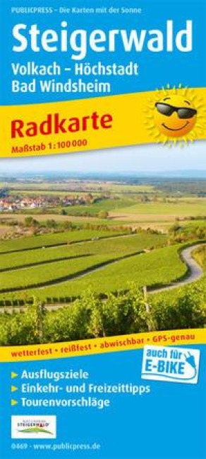 Steigerwald, Volkach - Höchstadt, Bad Windsheim 1:100 000 - 