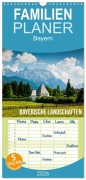Cover-Bild zum Titel 'Familienplaner 2026 - Bayerische Landschaften mit 5 Spalten (Wandkalender, 21 x 45 cm) CALVENDO' von 'Mikolaj Gospodarek'