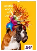 Cover-Bild zum Titel 'colorful world of boxer 2027 (Wandkalender 2027 DIN A3 hoch), CALVENDO Monatskalender' von 'Kerstin Mielke'