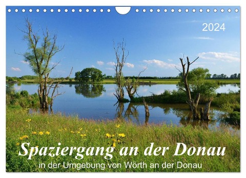 Spaziergang an der Donau (Wandkalender 2024 DIN A4 quer), CALVENDO Monatskalender - Jutta Heußlein
