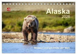 Alaska 2026 Wildes Land am Ende der Welt (Tischkalender 2026 DIN A5 quer), CALVENDO Monatskalender - Uwe Bergwitz