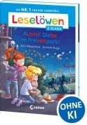 Cover-Bild zum Titel 'Leselöwen 2. Klasse - Alarm! Diebe im Freizeitpark!' von 'Anni Möwenthal'