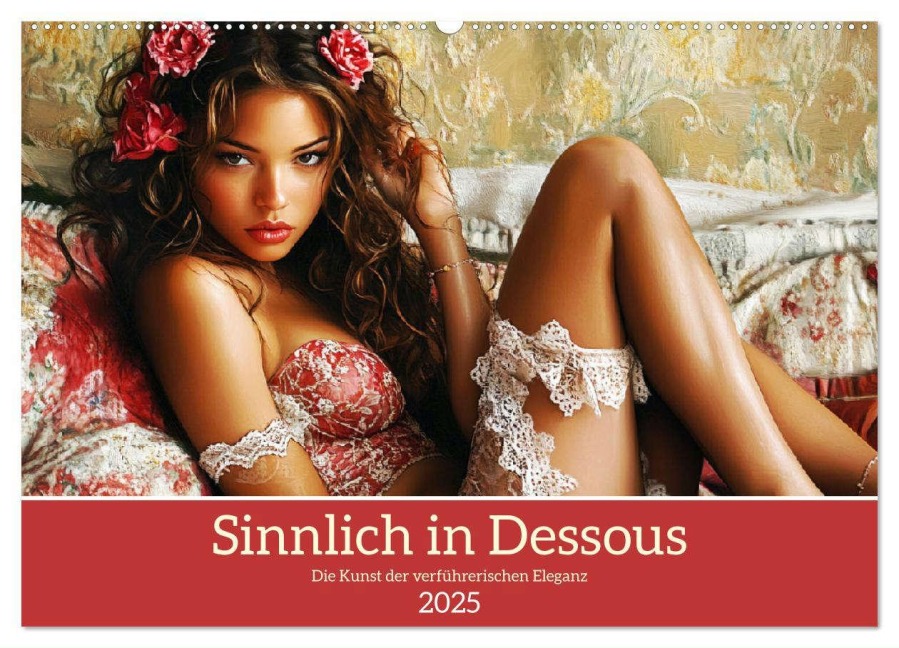 Sinnlich in Dessous. Die Kunst der verführerischen Eleganz (Wandkalender 2025 DIN A2 quer), CALVENDO Monatskalender - Rose Hurley