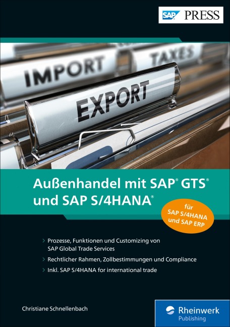 Außenhandel mit SAP GTS und SAP S/4HANA - Christiane Schnellenbach