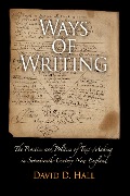 Cover-Bild zum Titel 'Ways of Writing' von 'David D Hall'