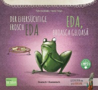 Cover-Bild zum Titel 'Der eifersüchtige Frosch Eda (Deutsch-Rumänisch)' von 'Tülin Koziko¿lu'