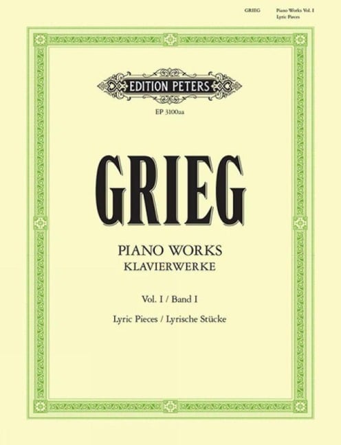 Klavierwerke - Band 1: Lyrische Stücke - Hefte 1 - 10 / URTEXT - Edvard Grieg