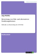 Cover-Bild zum Titel 'Bewertung von Diät- und alternativen Ernährungsformen' von 'Anja Pfeiffer'