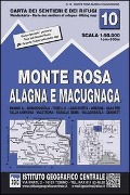 Cover-Bild zum Titel 'IGC Italien 1 : 50 000 Wanderkarte 10 Monte Rosa' von ''