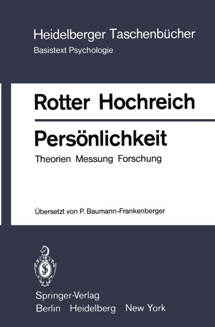Persönlichkeit - Julian B. Rotter, D. J. Hochreich