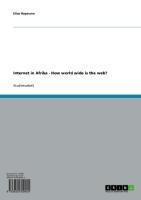 Internet in Afrika - How world wide is the web? - Elias Raymann