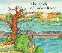 Cover-Bild zum Titel 'The Trolls of the Turkey River' von 'Ahana Ganguly, Arthur Geisert'