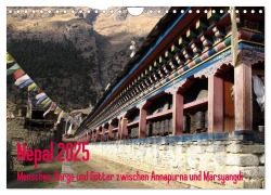 Nepal 2025 Menschen, Berge und Götter zwischen Annapurna und Marsyangdi (Wandkalender 2025 DIN A4 quer), CALVENDO Monatskalender - Sandra Rauch