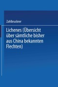 Cover-Bild zum Titel 'Lichenes' von 'Alexander Zahlbruckner'
