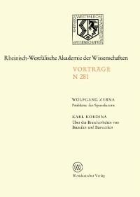 Probleme des Spannbetons. Über das Brandverhalten von Bauteilen und Bauwerken - Wolfgang Zerna