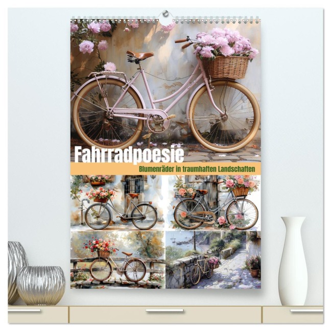 Fahrradpoesie (hochwertiger Premium Wandkalender 2026 DIN A2 hoch), Kunstdruck in Hochglanz - Steffen Gierok-Latniak