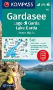 KOMPASS Wanderkarte 102 Gardasee, Lago di Garda, Lake Garda, Monte Baldo 1:50.000 - 