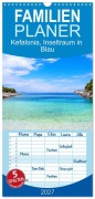Cover-Bild zum Titel 'Familienplaner 2027 - Kefalonia, Inseltraum in Blau mit 5 Spalten (Wandkalender, 21 x 45 cm) CALVENDO' von 'Elisabeth Horak-Auer'