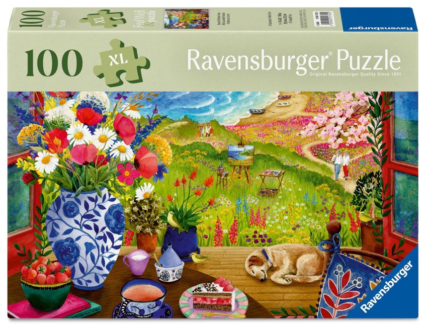 Erwachsenenpuzzle 100 XL-Teile - Blick aus dem Fenster - 