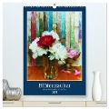 Blütenzauber - Gemalte Blumensträuße auf dem Tisch (hochwertiger Premium Wandkalender 2024 DIN A2 hoch), Kunstdruck in Hochglanz - Anja Frost