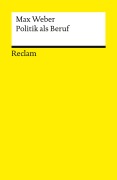 Cover-Bild zum Titel 'Politik als Beruf' von 'Max Weber'