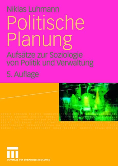 Politische Planung - Niklas Luhmann