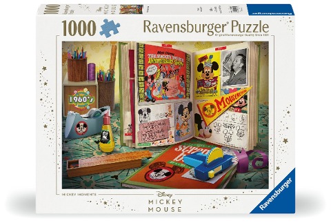 Erwachsenenpuzzle 1000 Teile - Disney Micky Maus - 1960 Mickey Moments - 
