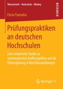 Cover-Bild zum Titel 'Prüfungspraktiken an deutschen Hochschulen' von 'Elena Tsarouha'