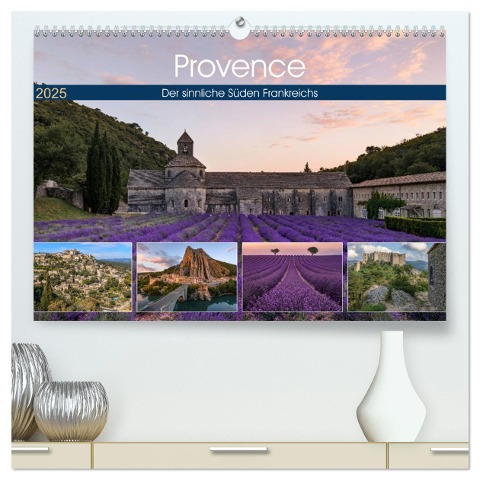 Provence, der sinnliche Süden Frankreichs (hochwertiger Premium Wandkalender 2025 DIN A2 quer), Kunstdruck in Hochglanz - Joana Kruse