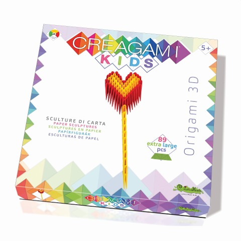 CREAGAMI - Origami 3D KIDS Herz 89 Teile - 