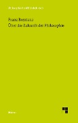 Cover-Bild zum Titel 'Über die Zukunft der Philosophie' von 'Franz Brentano'