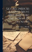 Cover-Bild zum Titel 'Lettres inédites à Sainte-Beuve (1841-1848) avec une introd. et des notes' von 'Léon Séché'