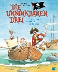 Cover-Bild zum Titel 'Die Unsinkbaren Drei - Die besten Piraten der Welt auf großer Fahrt' von 'Wilhelm Nünnerich'