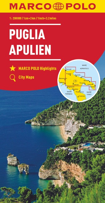 MARCO POLO Regionalkarte Italien 11 Apulien 1:200.000 - 