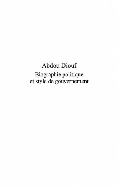 Abdou diouf biographie politique style g - Tadeusz Kowzan