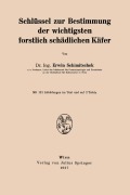 Cover-Bild zum Titel 'Schlüssel zur Bestimmung der wichtigsten forstlich schädlichen Käfer' von 'Erwin Schimitschek'