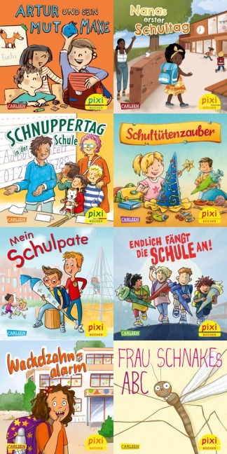 Pixi-8er-Set 304: In die Schule mit Pixi (8x1 Exemplar) - diverse