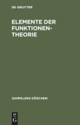 Cover-Bild zum Titel 'Elemente der Funktionentheorie' von ''