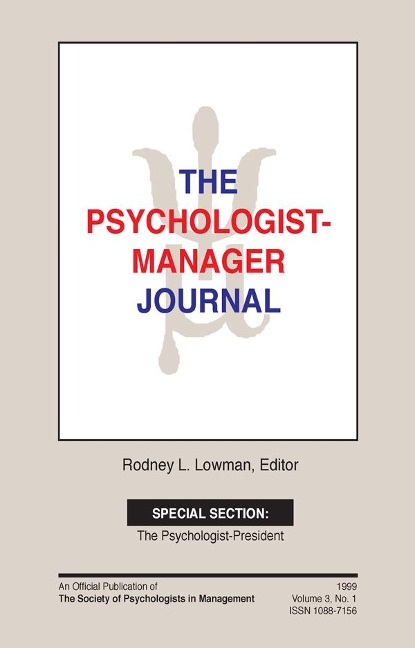 The Psychologist-Manager Journal - 