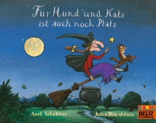 Cover-Bild zum Titel 'Für Hund und Katz ist auch noch Platz' von 'Axel Scheffler, Julia Donaldson'