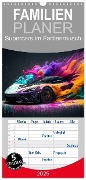 Familienplaner 2025 - Supercars im Farbenrausch mit 5 Spalten (Wandkalender, 21 x 45 cm) CALVENDO - Dirk Meutzner