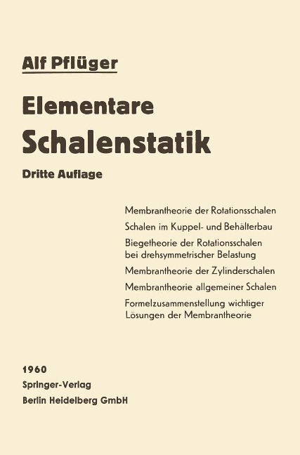 Elementare Schalenstatik - Alf Pflüger