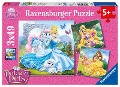 Disney Palace Pets: Belle, Cinderella und Rapunzel. Puzzle 3 x 49 Teile - 