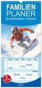 Cover-Bild zum Titel 'Familienplaner 2027 - Snowboarder in Aktion mit 5 Spalten (Wandkalender, 21 x 45 cm) CALVENDO' von 'Liselotte Brunner-Klaus'