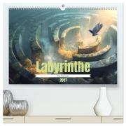 Cover-Bild zum Titel 'Labyrinthe - Der Fantasie (hochwertiger Premium Wandkalender 2027 DIN A2 quer), Kunstdruck in Hochglanz' von 'Liselotte Brunner-Klaus'