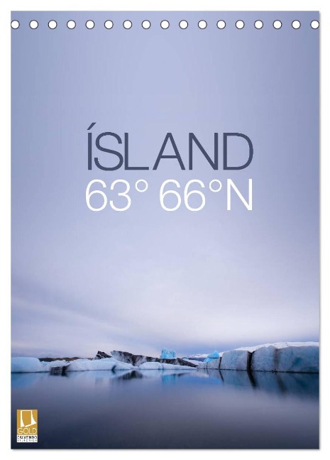 ÍSLAND 63° 66° N (Tischkalender 2024 DIN A5 hoch), CALVENDO Monatskalender - Frank Paul Kaiser