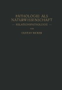 Cover-Bild zum Titel 'Pathologie als Naturwissenschaft' von 'Gustav Ricker'