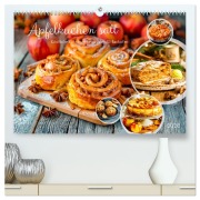Cover-Bild zum Titel 'Apfelkuchen satt - Köstliche Kunstwerke aus dem KI-Backofen (hochwertiger Premium Wandkalender 2026 DIN A2 quer), Kunstdruck in Hochglanz' von 'Anja Frost'