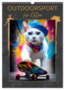 Cover-Bild zum Titel 'Outdoorsport für Katzen (Wandkalender 2026 DIN A3 hoch), CALVENDO Monatskalender' von 'Melanie Viola'