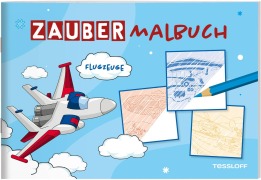 Cover-Bild zum Titel 'Zaubermalbuch. Flugzeuge' von ''